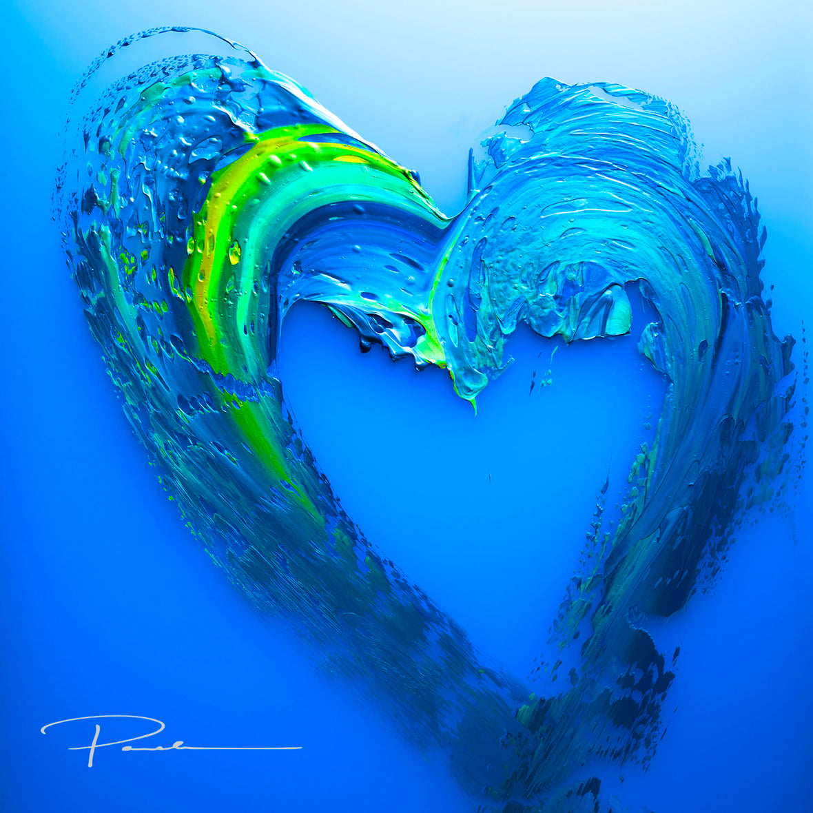 soulZ LOVE POP BLUE (acrylic block)