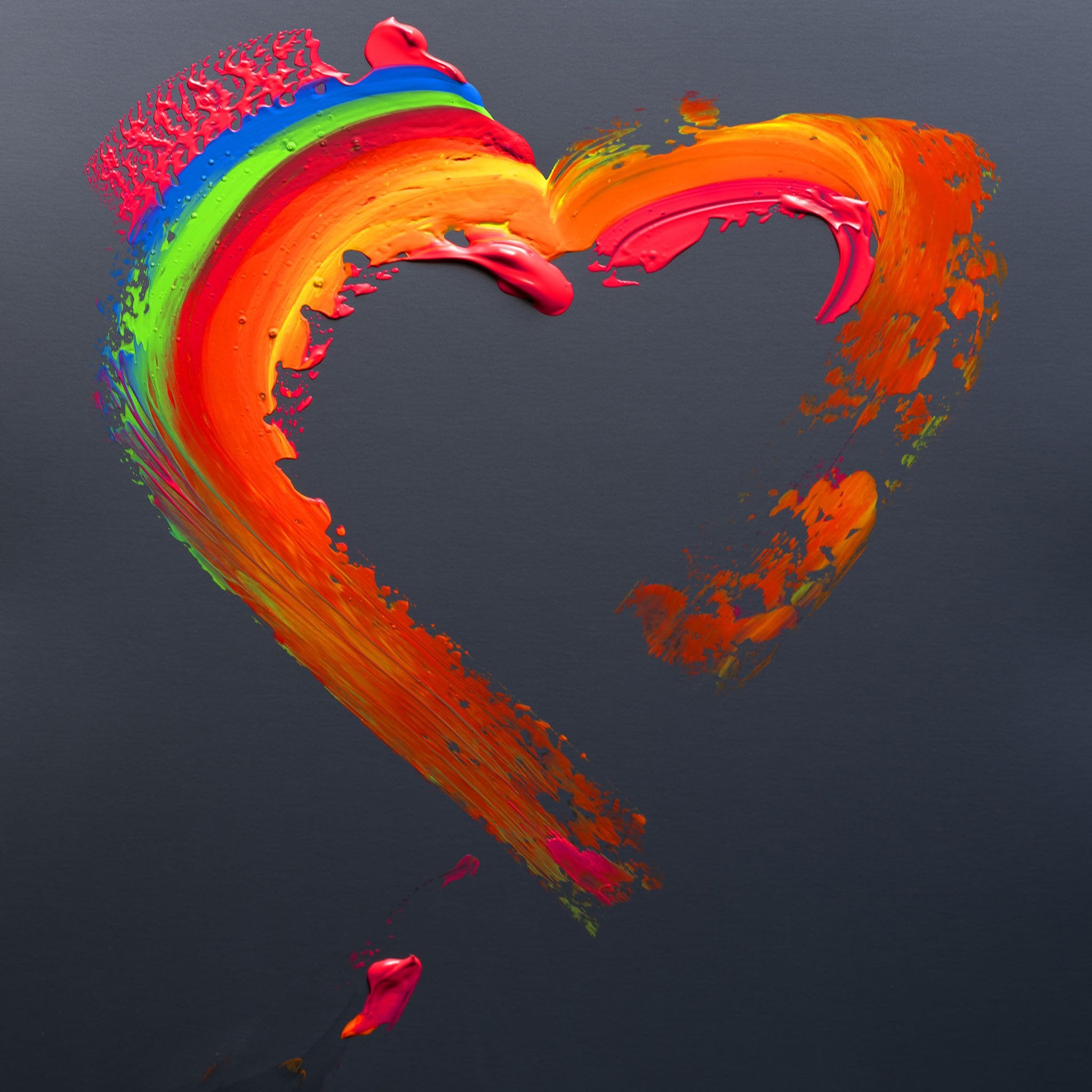 neon LOVE (acrylic block)
