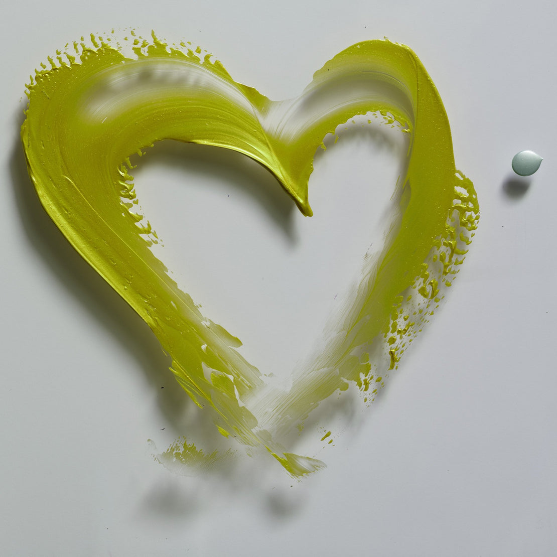 self LOVE - chartreuse (acrylic block)